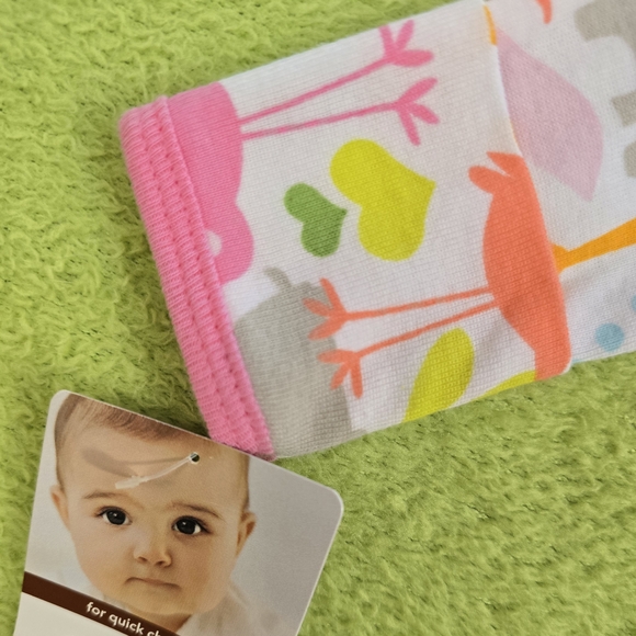 NWT  NEWBORN Carter's Pink and Multicolor Animal Print One Piece (Q2) - Picture 6 of 8